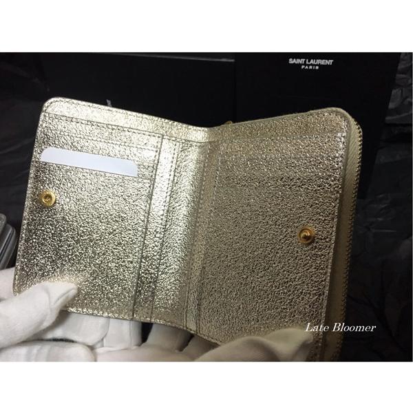 【Saint Laurent】サンローラン コピー グリッター 折りたたみ財布 2色 7021513